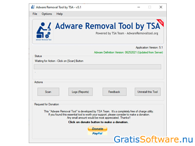 Adware Removal Tool screenshot