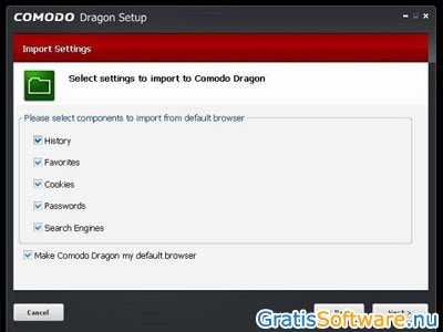 Comodo Dragon Internet Browser screenshot