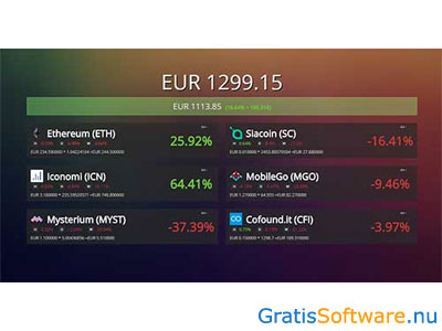 Cryptotrackr screenshot