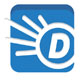 Dictionary.com woordenboek app logo