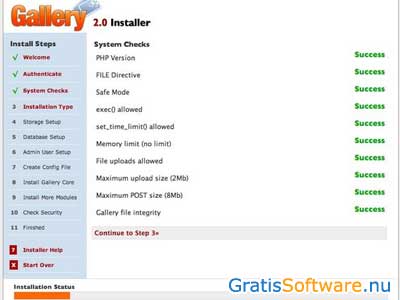 Gallery fotoalbum software screenshot
