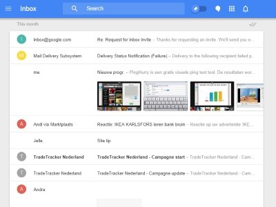 Google Inbox screenshot