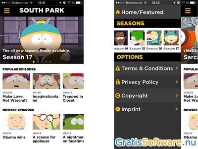 South Park app screenshot