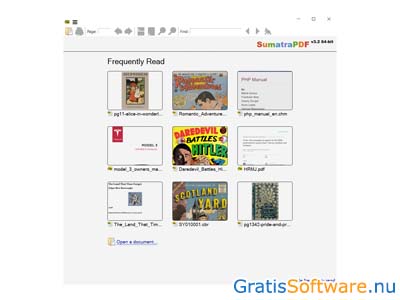 Sumatra pdf software screenshot