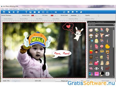 ToolWiz Pretty Photo fotocollage software screenshot