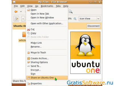 Ubuntu One screenshot