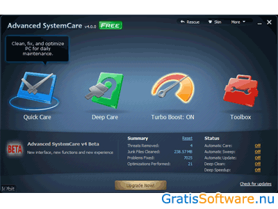 Advanced SystemCare screenshot
