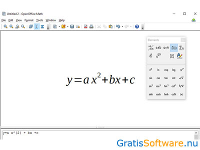 Apache OpenOffice Math screenshot