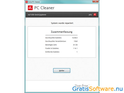Avira PC Cleaner screenshot