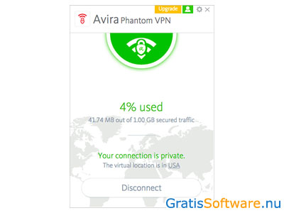 Avira Phantom VPN screenshot