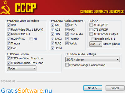 CCCP Combined Community Codec Pack screenshot