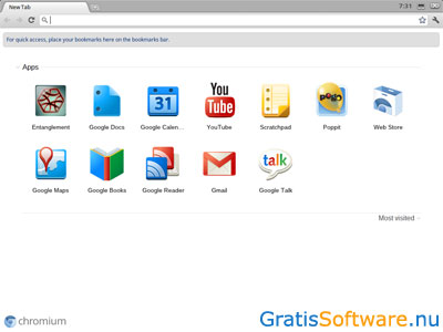 Chromium OS screenshot
