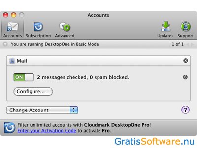 Cloudmark DesktopOne screenshot