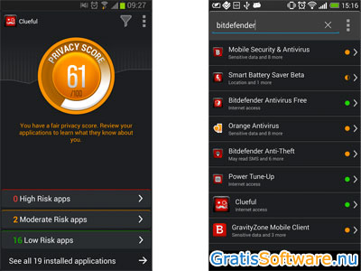 Clueful Privacy Advisor screenshot