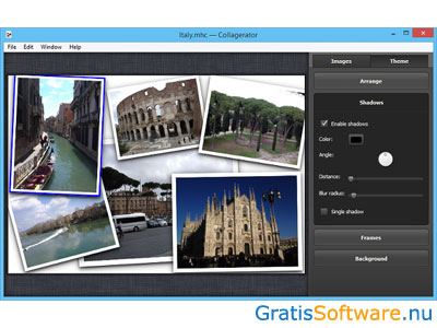 Collagerator fotocollage software screenshot