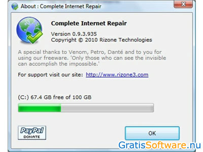 Complete Internet Repair screenshot