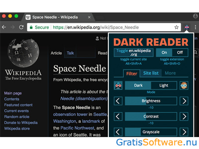 Dark Reader screenshot