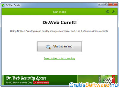 Dr.Web CureIt! screenshot