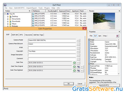 Exif Pilot screenshot