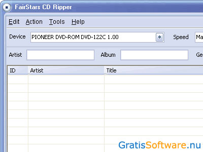 FairStars CD Ripper screenshot