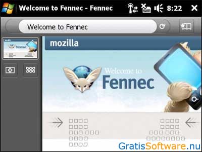 Fennec screenshot