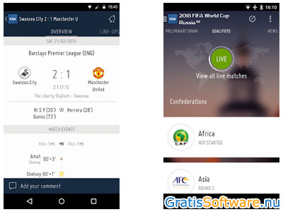 FIFA App screenshot