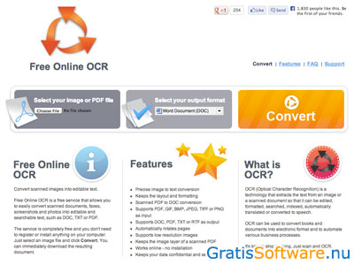 Free Online OCR screenshot