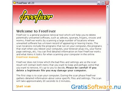 FreeFixer screenshot