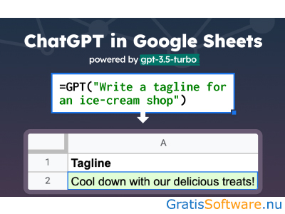 GPT for Sheets and Docs screenshot