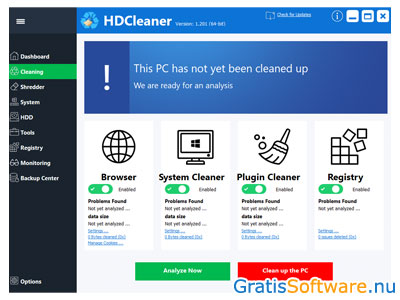 HDCleaner screenshot