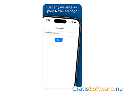 Homepage for Safari screenshot