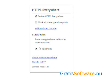 HTTPS Everywhere screenshot