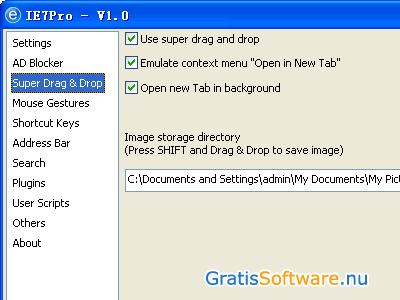 IE7Pro screenshot