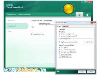 Kaspersky Virus Removal Tool screenshot
