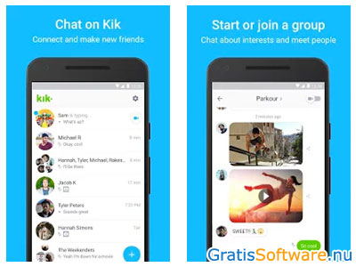 Kik Messenger berichten app screenshot