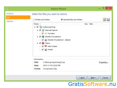 KLS Mail Backup software screenshot
