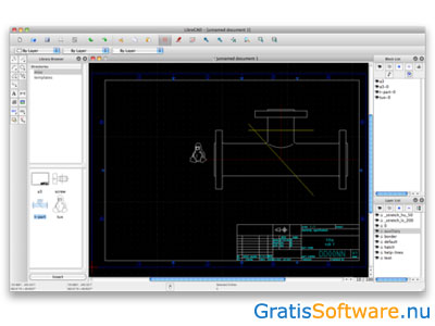 LibreCAD screenshot