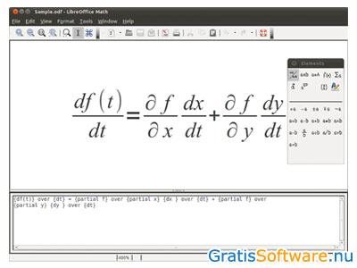 LibreOffice Math screenshot