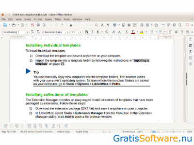 LibreOffice Writer screenshot