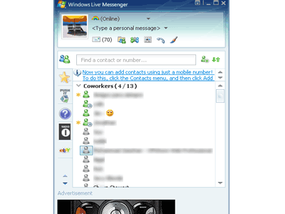 >Live Messenger screenshot