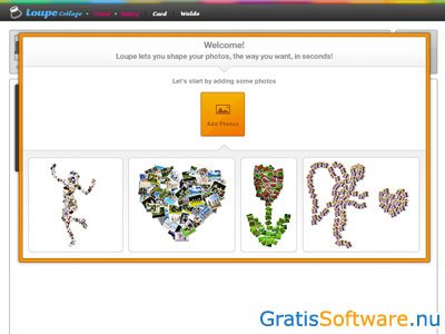 Loupe fotocollage software screenshot