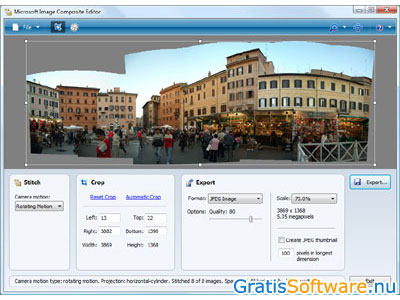 Microsoft Image Composite Editor screenshot