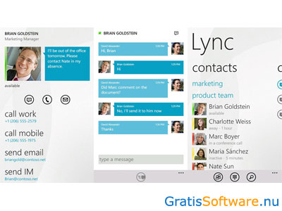 Microsoft Lync screenshot