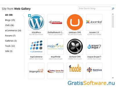 Microsoft WebMatrix screenshot