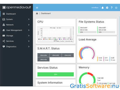 TrueNAS Core nas server software screenshot