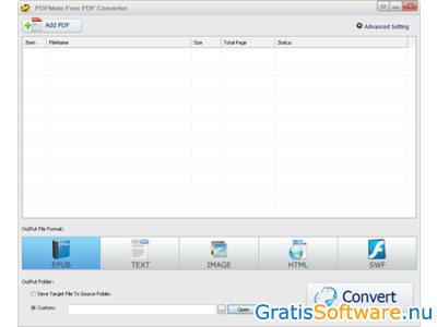 PDFMate PDF Converter Free screenshot