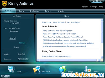 Rising Antivirus screenshot