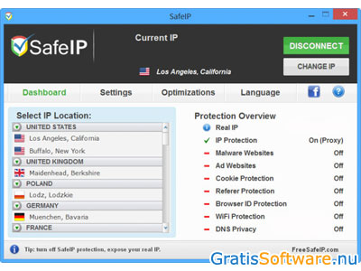 SafeIP screenshot