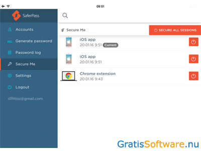 SaferPass screenshot