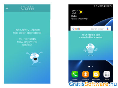 Samsung Safety Screen screenshot
